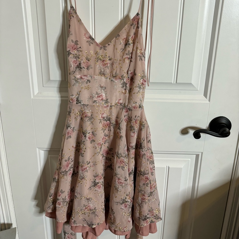 Lucy in the Sky Dress Pink Floral Dress